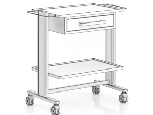 hospital table Modelo 3D