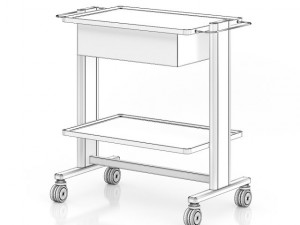 hospital table Modelo 3D