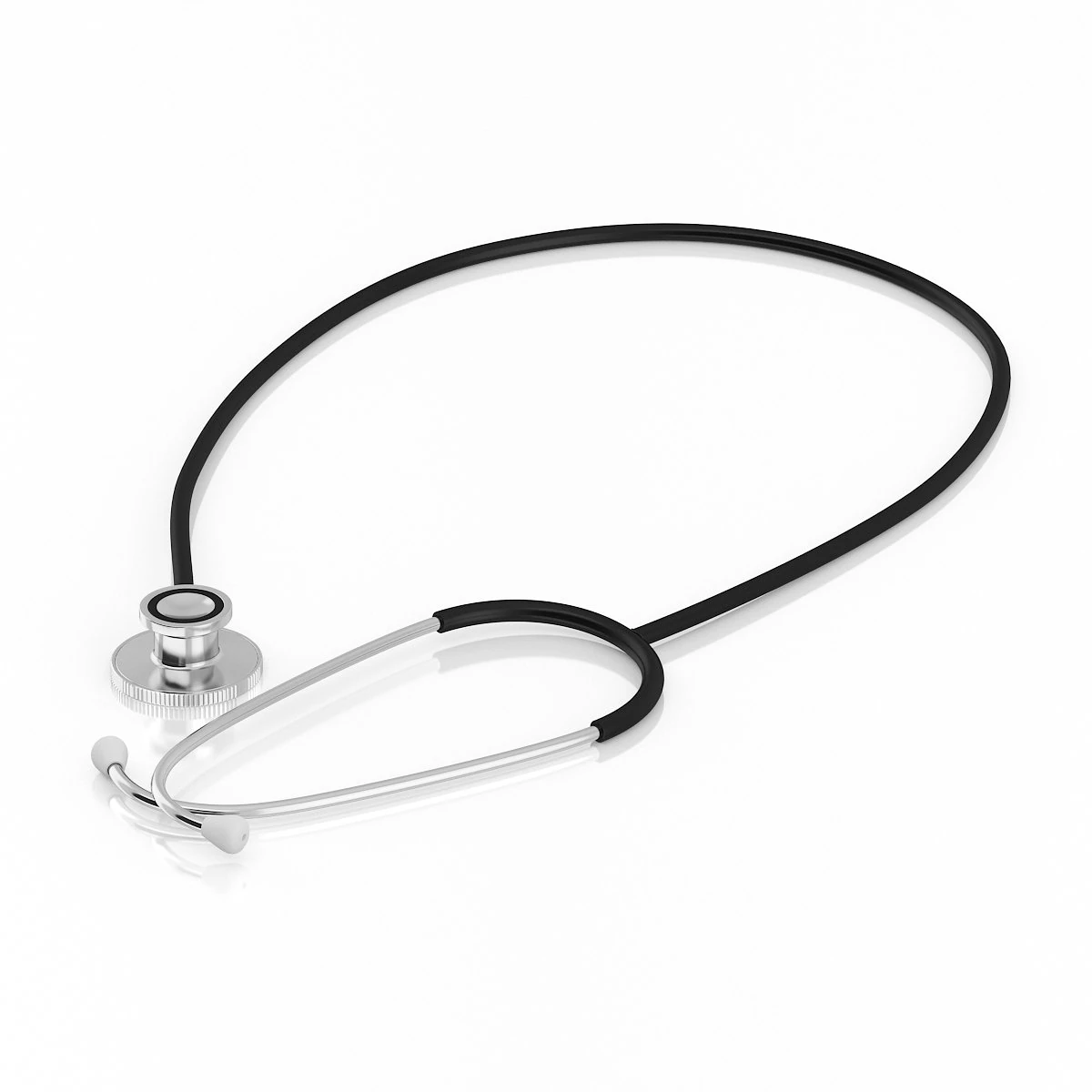 stethoscope 3D Model .c4d .max .obj .3ds .fbx .stl .blend 
