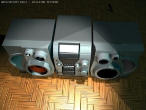 Aiwa mini sound system 3D Model