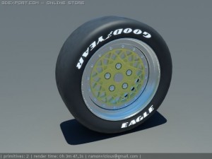 wheel oldschool Modèle 3D