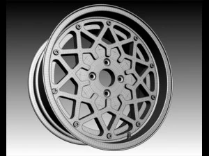 15x7j 8stars 4x100 3D Model