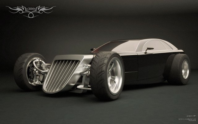 retro concept Modello 3D .c4d .max .obj .3ds .fbx .stl .blend 