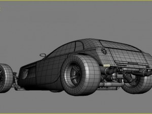 retro concept Modello 3D