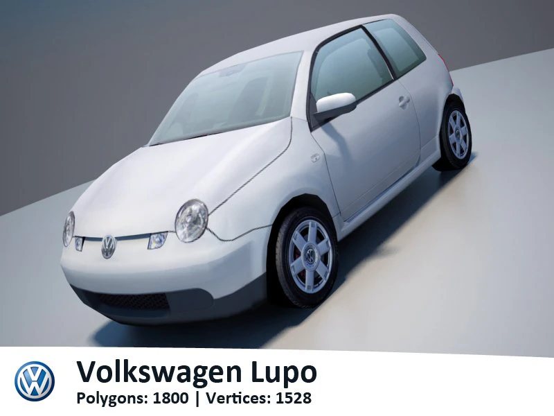 vw lupo 3D Model .c4d .max .obj .3ds .fbx .stl .blend