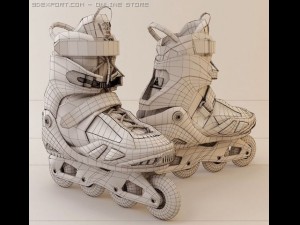 k2 soul 7 roller inline skate 3D Model