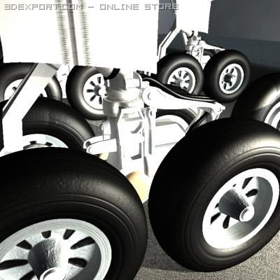 landing gear Modèle 3D .c4d .max .obj .3ds .fbx .stl .blend 