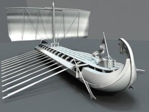 greek ancient ship 3D Model
