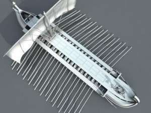 greek ancient ship 3D Model