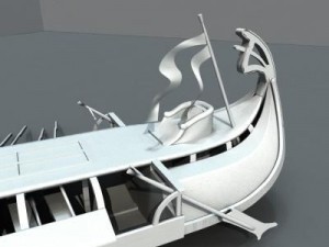 greek ancient ship 3D Model