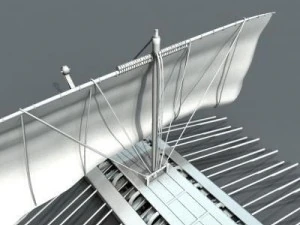 greek ancient ship 3D Model