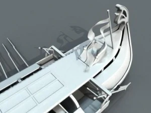 greek ancient ship 3D Model