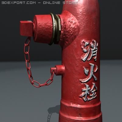 hydrant Modèle 3D .c4d .max .obj .3ds .fbx .stl .blend 