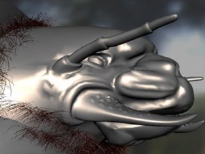 scarab larva 3D Model