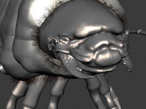 scarab larva 3D Model