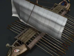 nave antica greca Modello 3D