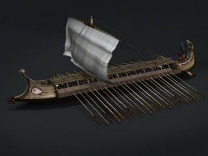 greek ancient ship Model 3D