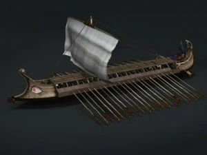 greek ancient ship 3D Model