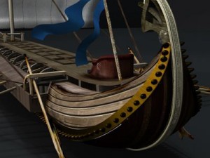 greek ancient ship Model 3D