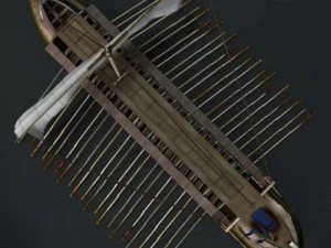 greek ancient ship 3D Model
