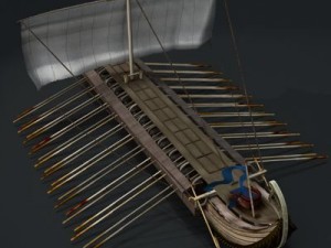 greek ancient ship Model 3D