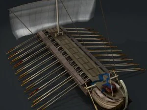 greek ancient ship 3D Model