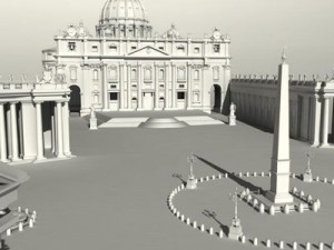 st peters basilica rome 3D 模型