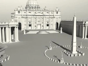 st peters basilica rome 3D Model