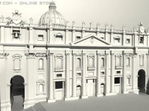 st peters basilica rome 3D Model