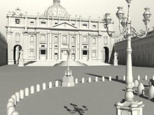 st peters basilica rome 3D 模型