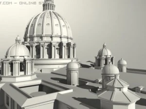 st peters basilica rome 3D Model