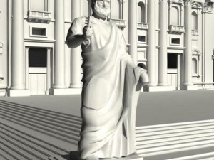 st peters basilica rome 3D 模型
