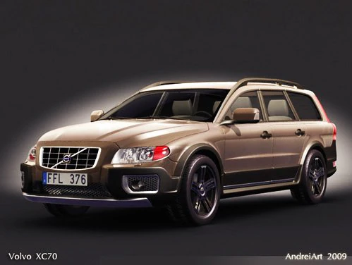 Volvo xc70 3D Model .c4d .max .obj .3ds .fbx .stl .blend