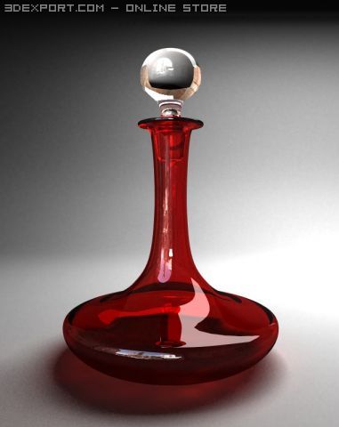 handmade ships decanter 3D Модель .c4d .max .obj .3ds .fbx .stl .blend 