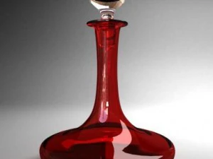 Графин с кораблями ручной работы 3D Модель