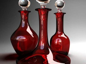 handmade ships decanter 3D Model