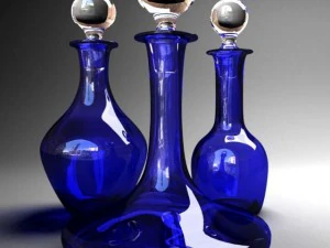 handmade ships decanter 3D Model