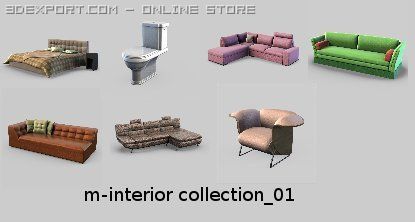minterior collection 01 Modelo 3D .c4d .max .obj .3ds .fbx .stl .blend 