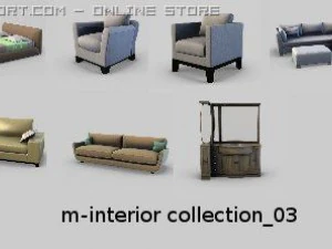 colecci&oacute;n interior 03 Modelo 3D