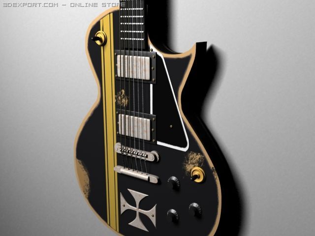 Esp Iron Cross James Hetfield Signature Guitar 3d Model In Other 3dexport