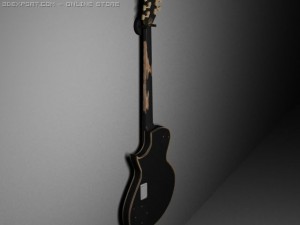 esp iron cross james hetfield signature guitar 3D Model