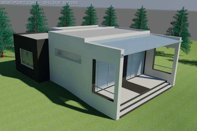 small house 3D Model .c4d .max .obj .3ds .fbx .stl .blend 