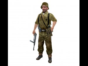 wwii german soldier Model 3D