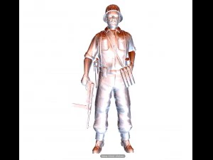 wwii german soldier 3D Model