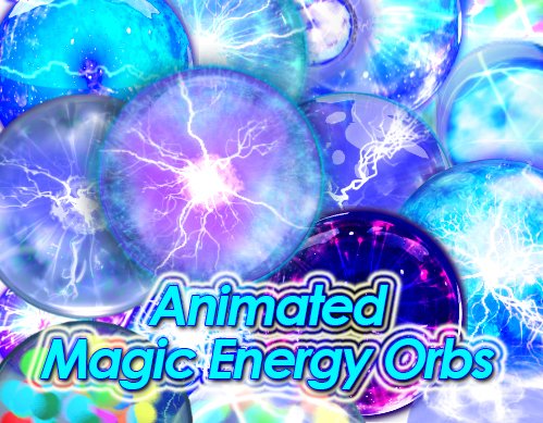 2d animated magic energy orbs Modèle 3D .c4d .max .obj .3ds .fbx .stl .blend 