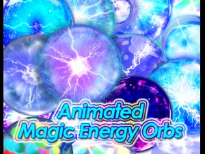 2d animated magic energy orbs 3D Model