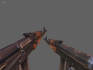 ak-74 assault rifle 3D Model
