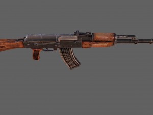 ak-74 assault rifle 3D 모델