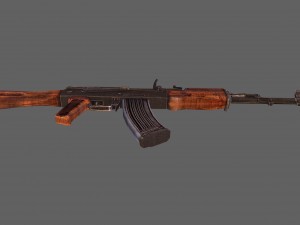 ak-74 assault rifle 3D 모델