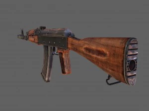 ak-74 assault rifle 3D Model
